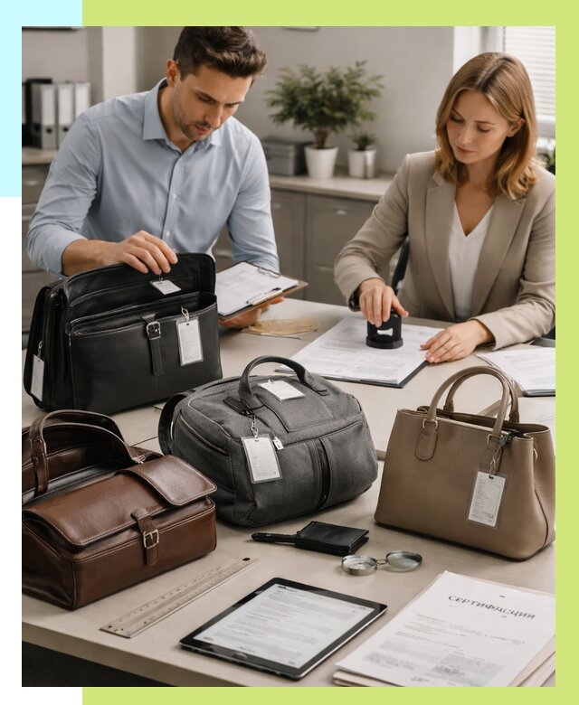 Сертификация сумок в Новокуйбышевске от 7682 руб. | Алешин-Нвб