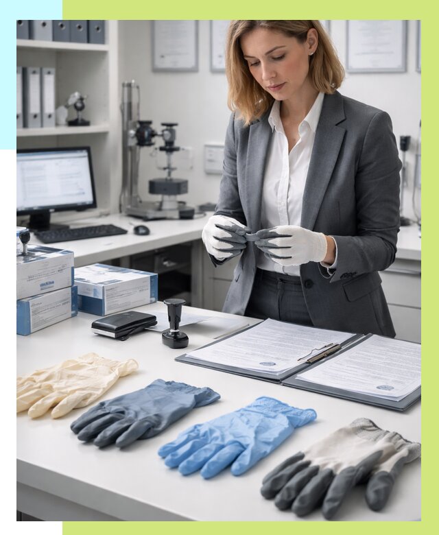 Сертификация перчаток в Новокуйбышевске от 8706 р. | Алешин-Нвб