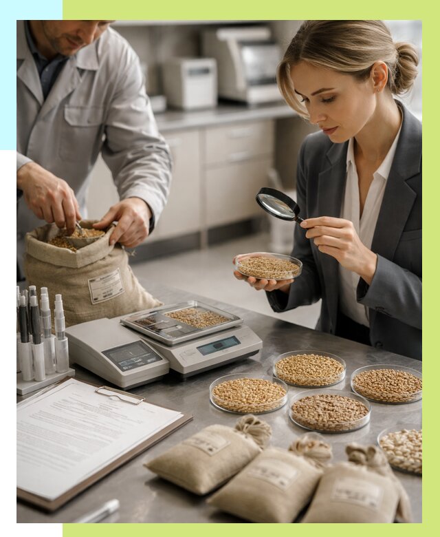 Сертификация зерна в Новокуйбышевске по цене от 15363 р. | Алешин-Нвб