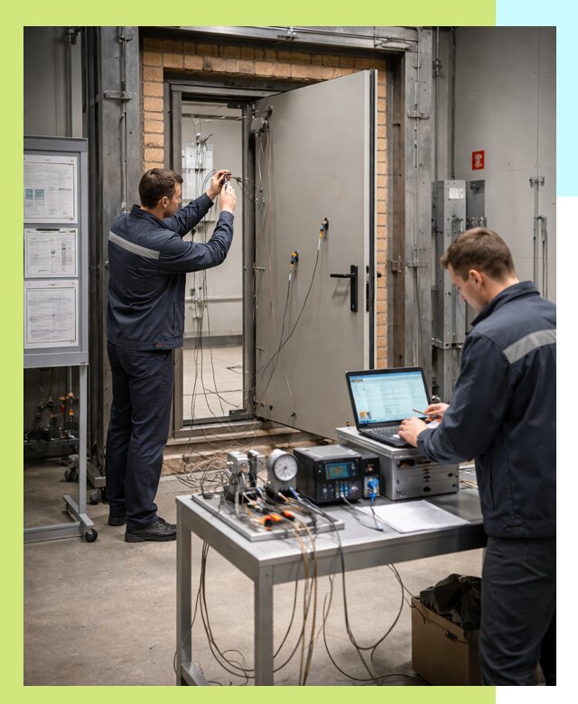 Сертификация противопожарных дверей в Новокуйбышевске по ГОСТ и ТР