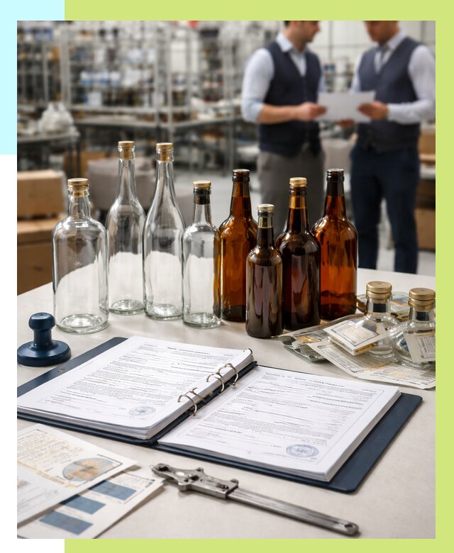 Сертификация стеклянных бутылок в Новокуйбышевске от 25605 р. | Алешин-Нвб