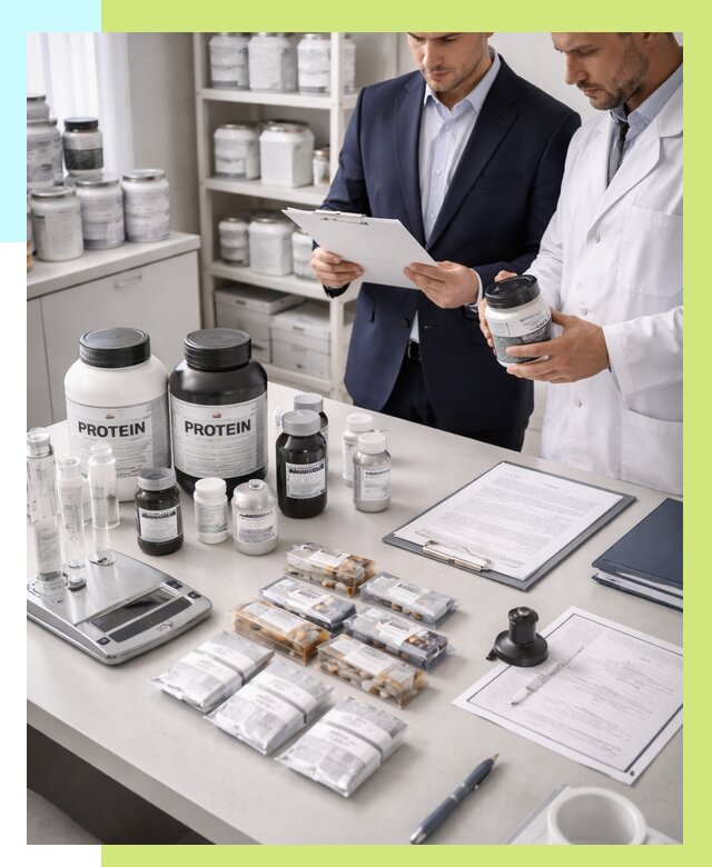 Сертификация спортивного питания в Новокуйбышевске от 15363 р., Алешин-Нвб