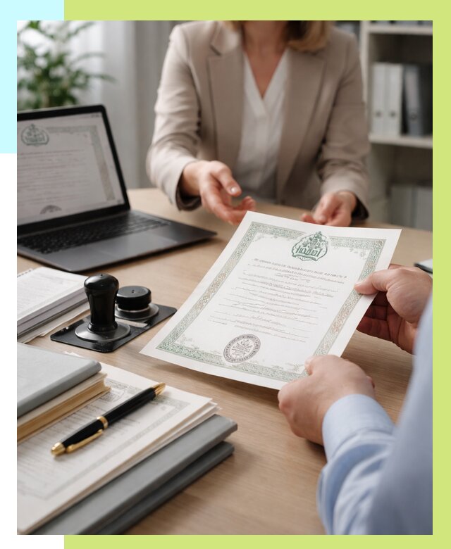 Халяль сертификат в Новокуйбышевске, получить от 15363 р. | Алешин-Нвб