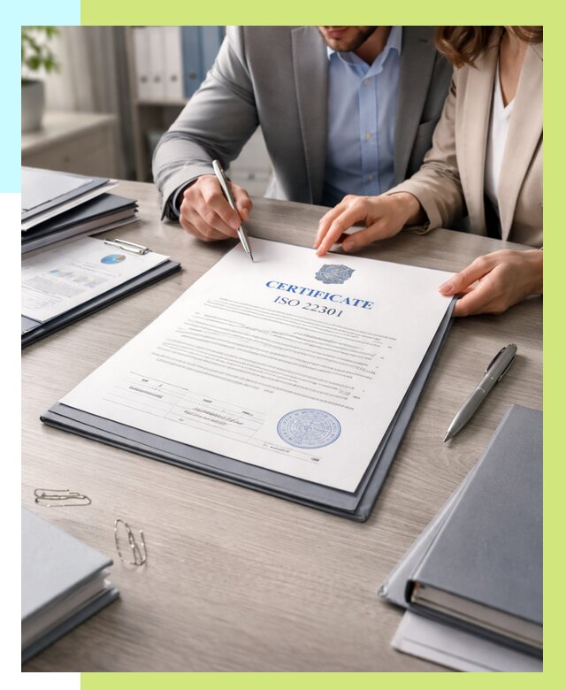 Сертификат ISO 22301 в Новокуйбышевске от 46089 р. | Алешин-Нвб срочно